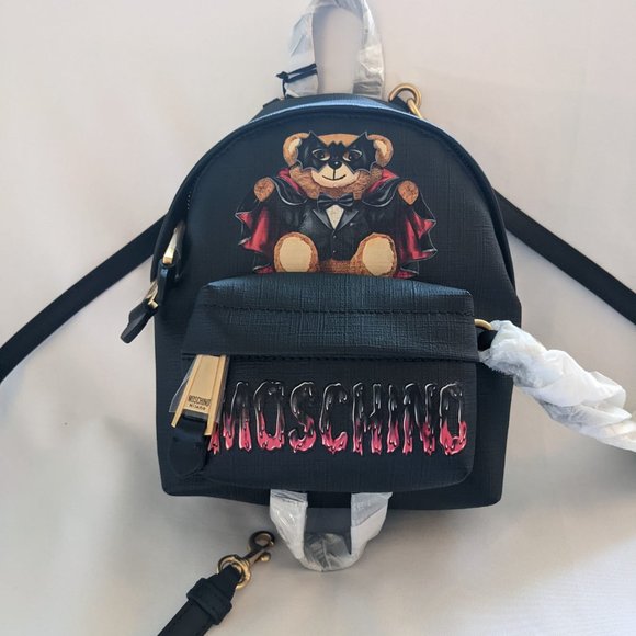 Moschino Bat Teddy Bear PU Mini Backpack Halloween main image 9